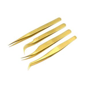 ชุดแหนบต่อขนตาพลาสติกสีชมพู ปลายเรียบละเอียดสำหรับการต่อขนตา - Product Image 2