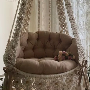 Colgante de macramé, columpio de macramé, decoración hecha a mano, columpio de jardín, decoración de jardín, silla de macramé, columpio de macramé para pasillo - Product Image 1