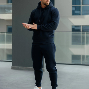 OEM Custom Gym Tracksuit Men Heavyweight Cotton Mens Workout Tracksuit Set Factory Direct - Product Image 4