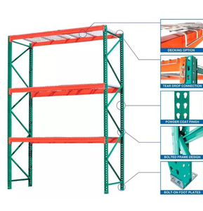 Double Deep Selective Foldable Pallet Rack Heavy Duty Garage Storage Rack <b>System</b> 10000KG Industrial <b>Racking</b> Modern - Product Image 3