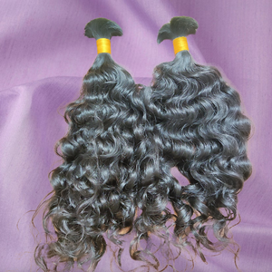 Paquetes de Cabello Virgen Natural Ondulado del Sur de la India al por Mayor, 24 Pulgadas, Doble Trama a Máquina, Sin Procesar, a Granel, Proveedor OEM, Listo para Permanente - Product Image 4