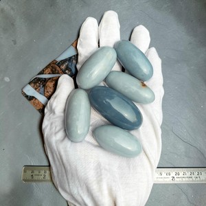 Fournisseur en gros de cristaux de guérison polis Angelite Shiva Lingam de qualité supérieure en Inde - Product Image 5