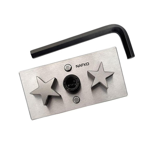 Cortador de Discos en Forma de Estrella de Acero Inoxidable de Primera Calidad - Juego de 2 Punzones de Diferentes Tamaños - Tamaño: 25 mm y 28 mm - Herramientas para Hacer Joyas - Product Image 1
