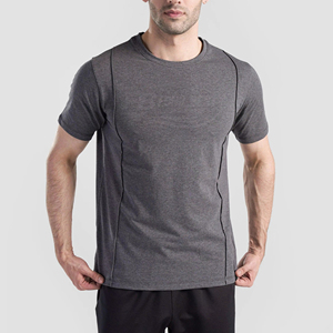 เสื้อยืดออกกำลังกายลำลองสำหรับผู้ชาย ดีไซน์เนอร์ ผลิตจากผ้าฝ้าย 100% แขนสั้น ทรงปกติ แห้งเร็ว ระบายอากาศได้ดี เป็นมิตรกับสิ่งแวดล้อม ผ้าถักแบบสปอร์ต - Product Image 6