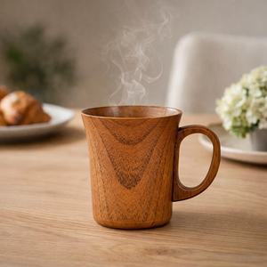 Natural Handcrafted Wooden <b>Espresso</b> <b>Cup</b> Natural Grain Finish Wood Coffee Mug Eco Friendly Drinkware for Modern Homes - Product Image 4