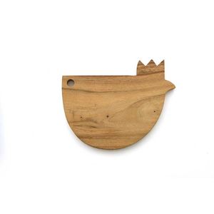 Natural Suar Wood Chicken <b>Shape</b> Cutting Board Food Grade Small Animal Chopping <b>Block</b> Non Varnished Wooden Slicing Plate Bali Dec - Product Image 1