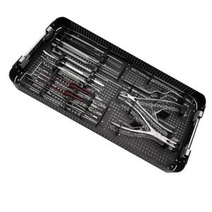 Ensemble d'instruments chirurgicaux pour la colonne lombaire en acier inoxydable, pour laminectomie orthopédique manuelle, certifié MOL, avec étui de stérilisation - Product Image 3