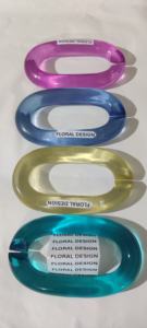 Chaînes décoratives en résine colorée au design moderne, logo personnalisable pour les tailles grandes et courtes - Product Image 5