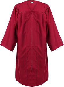 Túnica de Graduación Roja para Hombre Adulto, Tejido Liso, Uniforme Escolar, Túnica Académica para Ceremonia - Product Image 3