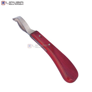 Couteau à sabots LIPUMA EDGELINE OTTAVIA Loop Hoof 21,5 cm, lame en acier inoxydable J-2, manche en bois, professionnel, pour sabots de cheval de qualité supérieure - Product Image 5