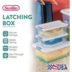 Set di 12 Contenitori in Plastica Trasparente con Chiusura Ermetica, Resistenti, da 6 Quarti, per Organizzazione Sotto il Letto e nell'Armadio, con Coperchi in Plastica Trasparente - Product Image 2