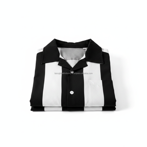 Chemise à col cubain pour homme, patchwork coloré, manches courtes, respirante, sur mesure, OEM, vente en gros - Product Image 6