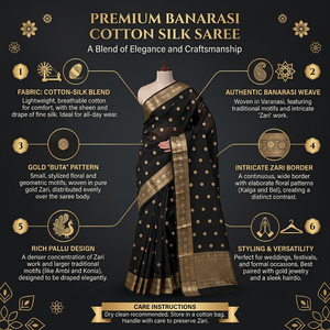 Sarees de Seda Brocada Banarasi, Traje Tradicional Indio Étnico para Bodas y Fiestas, Saree de Diseñador con Pallu de Zari Rico - Product Image 6