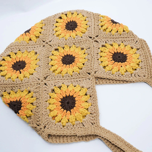 Bolso de Hombro de Hilo de Algodón Hecho a Mano, Resistente, de Gran Capacidad, con Decoración de Girasol, Ecológico y Ligero, Directo de Fábrica - Product Image 2