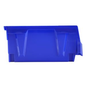 Contenitore di Stoccaggio Impilabile Resistente, Set da 6, Blu/Rosso, Organizzatore Appeso 11x11 Pollici, Contenitore in Plastica - Product Image 1