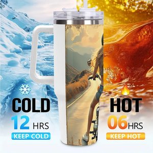 Gobelet isotherme personnalisé de 40 oz, cadeau d'entreprise pour les invités, mug de voyage en acier inoxydable - Product Image 6