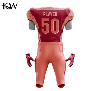 Ensemble de maillot et pantalon de football américain personnalisé, respirant, léger, séchage rapide, uniforme sportif, sublimation, logo d'équipe OEM - Product Image 2