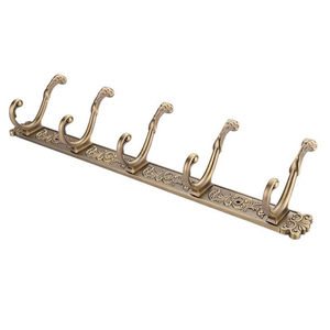 Classic Metal Wall <b>Hook</b> Single Coat Hanger Rust Resistant for Home Bathroom Clothing Storage Installation with Drill - Product Image 6