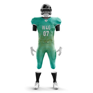 <b>Men's</b> 100% Polyester Moisture Wicking Custom Printed Drawstring Closure American Football Jersey Shorts Set Plus Size Quick Dry - Product Image 2