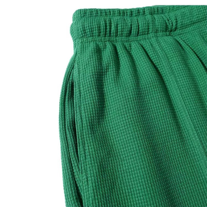 Pantalones Cortos Unisex de Textura Waffle, Corte Holgado Informal, Transpirables, Ecológicos, Anti-UV, Cintura Elástica con Cordón Ajustable para Verano - Product Image 3