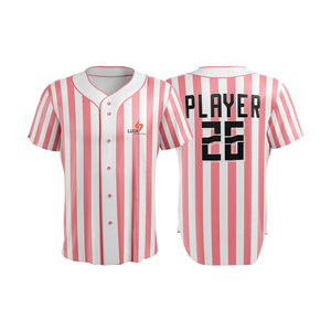 Haut d'uniforme de softball pour femmes, fermeture boutonnée intégrale, manches courtes, vêtements de sport d'équipe personnalisés par sublimation - Product Image 3