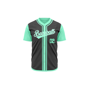 Maillot de baseball à manches courtes en polyester personnalisé de haute qualité, brodé et sublimé, pour équipes adultes – Vente chaude en gros - Product Image 3