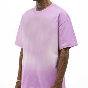 T-shirt Ringer Vintage Oversize Effet Délavé 100% Coton Style Streetwear Rétro Vente en Gros OEM - Product Image 5