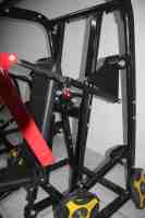 Machine de musculation professionnelle à charge libre en acier pour exercices dorsaux et bras, avec système de sécurité, pour entraînement de force, presse pectorale plate et large