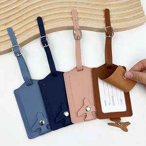 Étiquettes de bagages personnalisées en gros avec anneau en acier inoxydable, étiquettes de bagages métalliques pour avion - Product Image 3