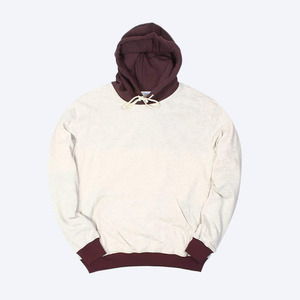 Sweat-shirt homme en molleton écologique avec logo brodé sur le devant, doublure à carreaux, délavage acide, respirant, mélange de coton 280g, anti-rétrécissement, séchage rapide, hiver - Product Image 6