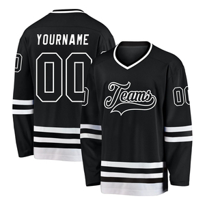 Jersey de Hockey sobre Hielo Rosa Personalizado Harry Johnson Production 2026, Unisex, Cuello en V, Malla Transpirable, Ropa Deportiva de Equipo, ODM OEM - Product Image 6