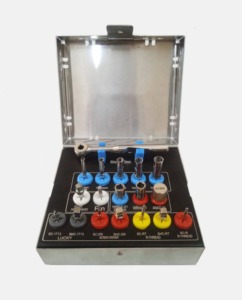 Java Surgical Best Quality 18 Pcs Stainless Steel Dental Implant Kit Manual Power CE Certified Dental Surgical Instruments Set - Product Image 1