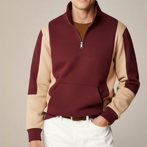 Sweat-shirt à fermeture éclair pour homme de qualité export, pull décontracté à manches longues, tissu chaud, haut d'hiver - Product Image 4