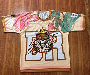 Hot <b>Sale</b> Unisex Customizable American Football Jerseys Breathable Short Uniform High Visibility Digital Printing Custom Brand - Product Image 5