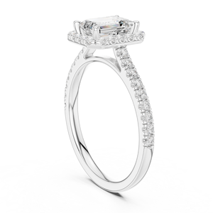 Bague de fiançailles en moissanite taille émeraude, argent 925, style classique pour femme, bijou de mariage solitaire de qualité supérieure - Product Image 3