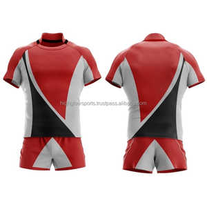ชุดกีฬารักบี้ชุดเสื้อเจอร์ซีย์สีสำหรับเยาวชนชุดเล่นกีฬารักบี้ชุดเครื่องแบบเล่นกีฬารักบี้แบบสั่งทำ - Product Image 5