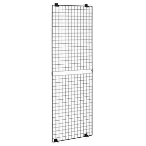 Pannelli a Griglia in Acciaio al Carbonio Nero da 2 x 6 piedi, 3 Pezzi, per Esposizione Artistica a Parete, Facili da Montare - Product Image 6