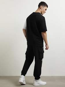 Sudadera con capucha de algodón para hombre con estampado personalizado, conjunto deportivo informal de dos piezas con logo bordado, chándal pesado tipo pullover. - Product Image 2