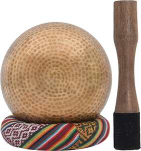 Cuenco Tibetano para Meditación, Cuenco de Sonido con Cojín y Mazo, Baño de Sonido, Sanación, Meditación - Product Image 3