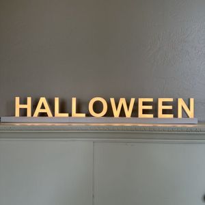 Letrero Magnético con Luces LED de Intensidad Regulable al Tacto para Fiestas de Halloween y Decoración del Hogar - Product Image 2