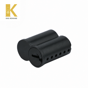 Cilindro de Cerradura Intercambiable con Logotipo Personalizado Disponible, Latón Negro Mate, 6 Pines, Ranura en D, para Seguridad de Puertas - Product Image 4