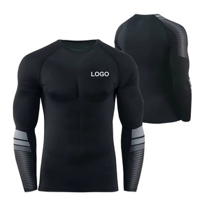 Custom Fitness <b>Compression</b> <b>Shirt</b> Rash Guard Lightweight Polyester Spandex OEM ODM Manufacturer Factory - Product Image 2