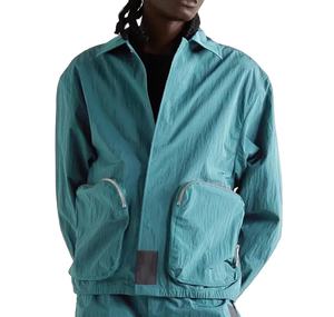 Custom 2025 Arrugado Cargo Windbreaker Chándal Unisex Impermeable Nylon Ropa Deportiva Hombres Estilo Casual con cierre de cremallera - Product Image 2