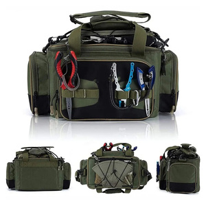 Bolsa de Pesca Oxford Personalizada OEM de Gran Capacidad, con Múltiples Bolsillos, Porta Alicates, Correa para Hombro, Equipo de Pesca al Aire Libre, Venta al Por Mayor - Product Image 3