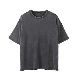 Camiseta de Yoga Personalizada para Mujer, Ligera, Transpirable, Ajustada, de Manga Corta, con Apliques y Acabado Lavado - Product Image 1