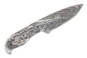 มีดสกินเนอร์เหล็กดามัสกัสคุณภาพสูงขนาด 8 นิ้ว ด้ามจับแบบเต็มด้าม ดีไซน์ยอดเยี่ยม ปรับแต่งได้ตามต้องการ มีดล่าสัตว์ OEM พร้อมใบมีดทรงหยดน้ำ - Product Image 2