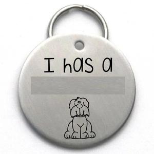 Bold Blossom Latest Design Bone Shaped Laser Engraved Paw Print Metal Collar Identity Badge for Small <b>Dogs</b> - Product Image 3