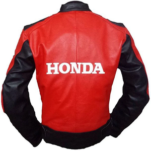 Veste de moto en cuir de vache véritable Zonda pour homme, équipement de protection avec armure CE niveau 2 et bosse dorsale - Product Image 2