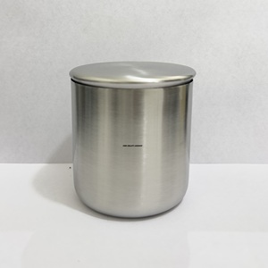 <b>Large</b> 16oz Stainless Steel Unique <b>Candle</b> Stand Lid Custom Logo Brushed Finish Luxury Home Decor Handmade Christmas Metal Empty - Product Image 4