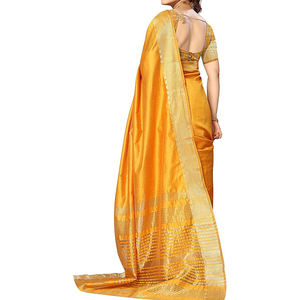 Sari para Mujer, Moda Étnica, Atuendo Drapeado, Estilo Tradicional Indio, Elegante Estampado, Tela Cómoda y Ligera - Product Image 4